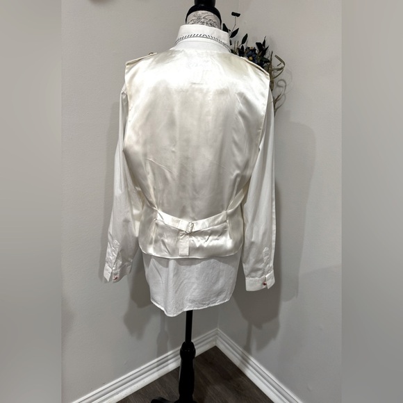 Erez Levy Vest & BellePointe Vintage Long Sleeve Shirt Embroidered w/ beading - Picture 6 of 16